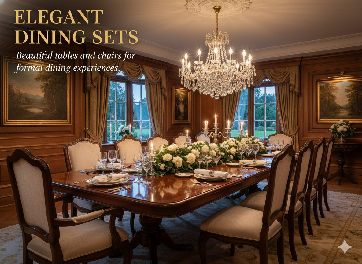Elegant dining table set