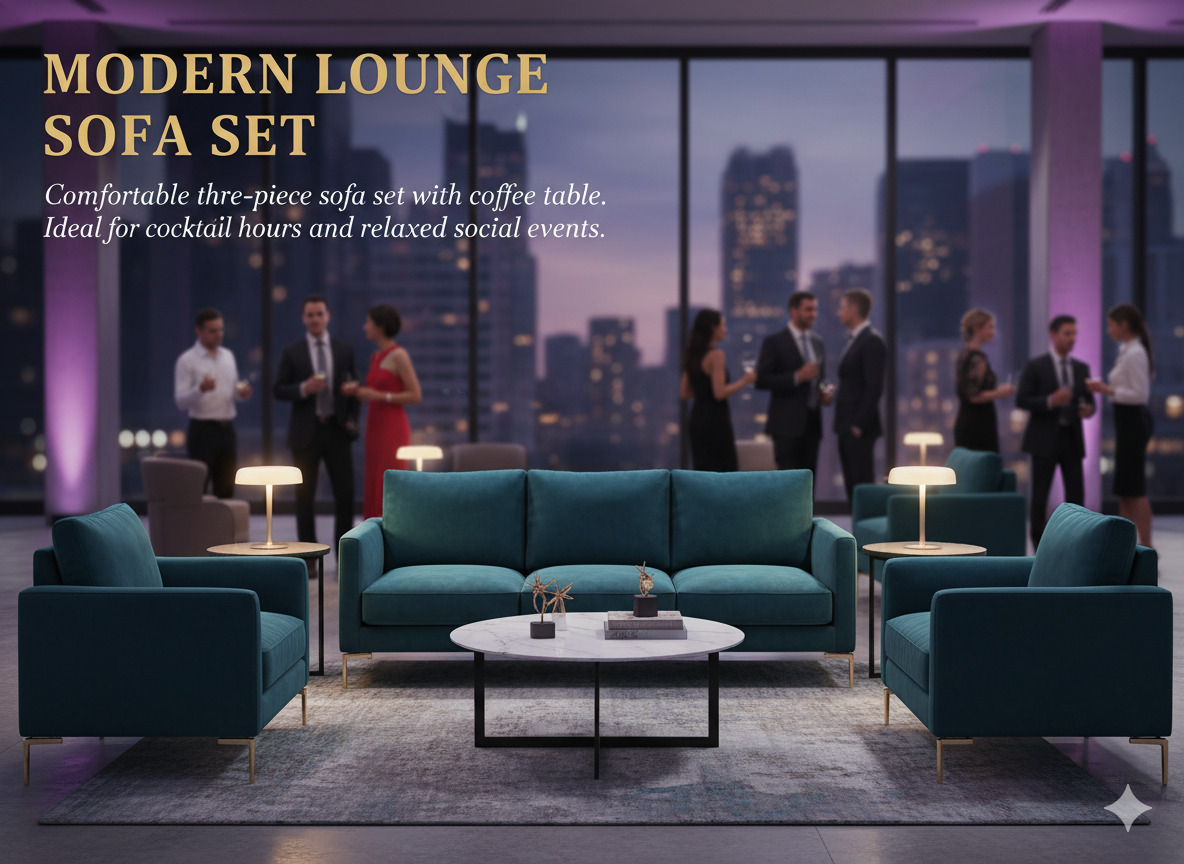 Modern lounge sofa set